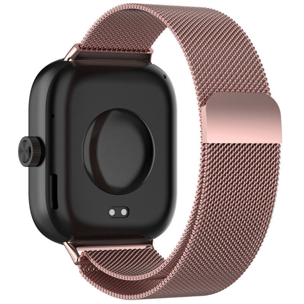 Strap-it® Strap-it Xiaomi Smart Band 8 Pro Milanaise Armband (Rosa)