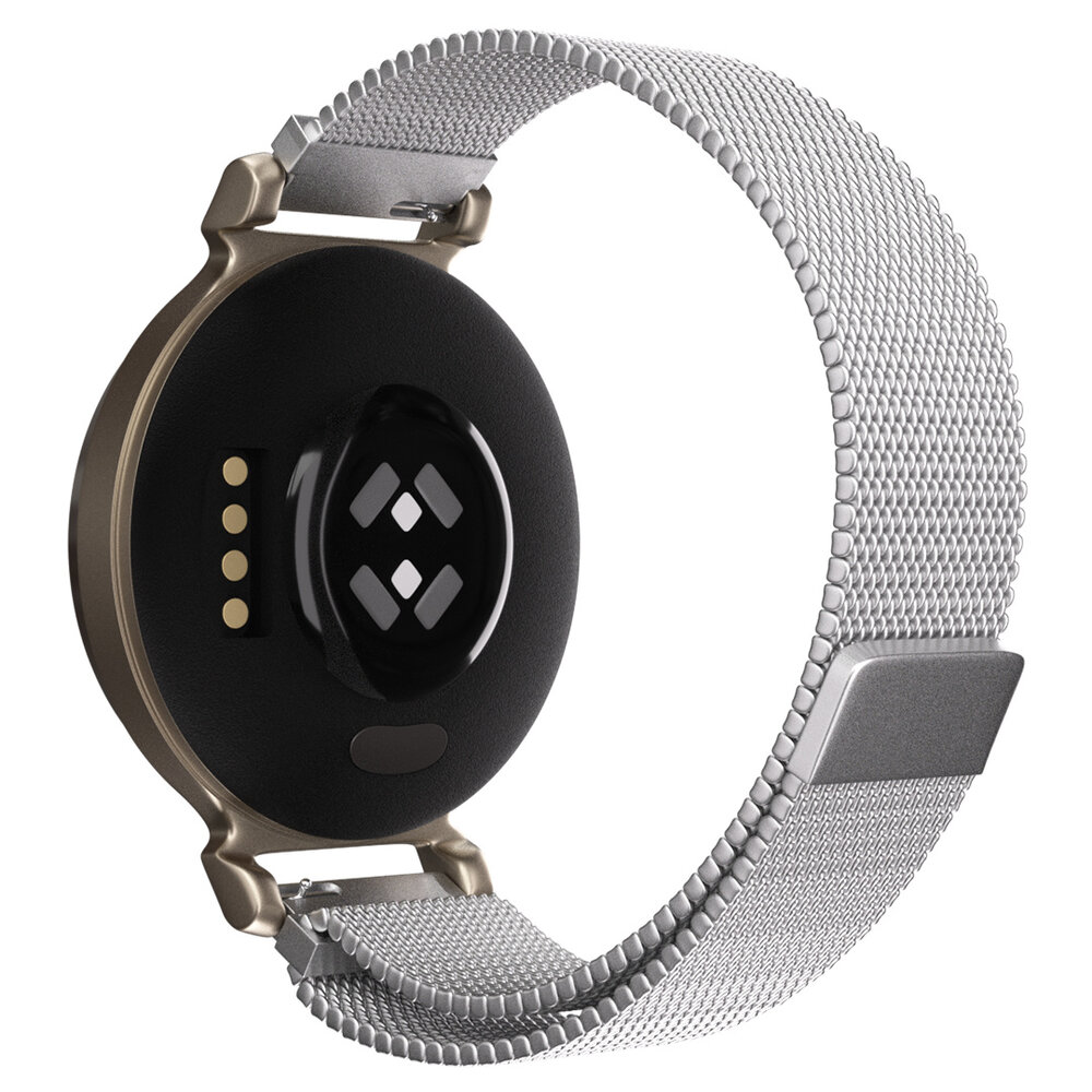 Strap-it® Strap-it Garmin Lily 2 Milanaise Armband (Silber)