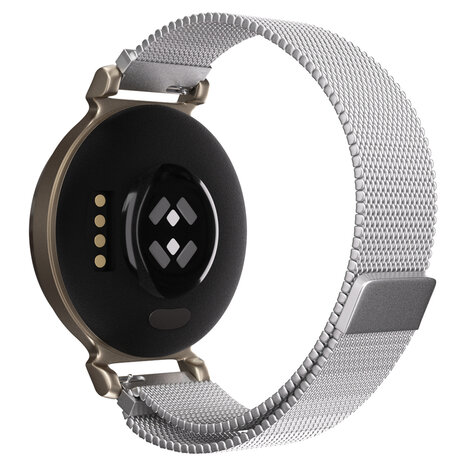 Strap-it® Strap-it Garmin Lily 2 Milanaise Armband (Silber)