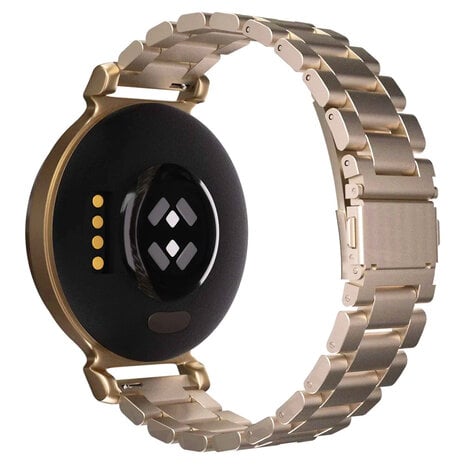 Strap-it® Strap-it Garmin Lily 2 Stahlarmband (Champagner Gold)