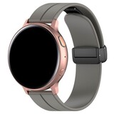 Strap-it® Samsung Galaxy Watch Active D-buckle Silikonarmband (Dunkelgrau) Strap-it® Samsung Galaxy Watch Active D-buckle Silikonarmband (Dunkelgrau)