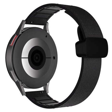 Strap-it® Strap-it Huawei Watch GT 3 46mm D-Buckle Lederarmband (Schwarz) Strap-it® Strap-it Huawei Watch GT 3 46mm D-Buckle Lederarmband (Schwarz)