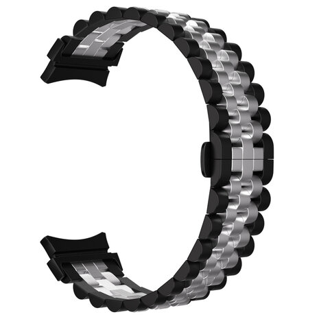 Strap-it® Strap-it Samsung Galaxy Watch 4 - 40mm Jubilee Stahlarmband (Schwarz/Silber) Strap-it® Strap-it Samsung Galaxy Watch 4 - 40mm Jubilee Stahlarmband (Schwarz/Silber)