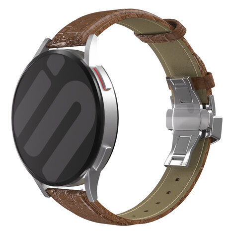 Strap-it® Strap-it Fossil Gen 6 - 44mm Luxus-Lederarmband (Braun)