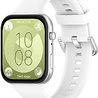 Strap-it® Strap-it Huawei Watch Fit 3 Silikonarmband (Weiß) Strap-it® Strap-it Huawei Watch Fit 3 Silikonarmband (Weiß)