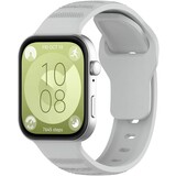 Strap-it® Huawei Watch Fit 3 Robustes Silikonarmband (Grau)