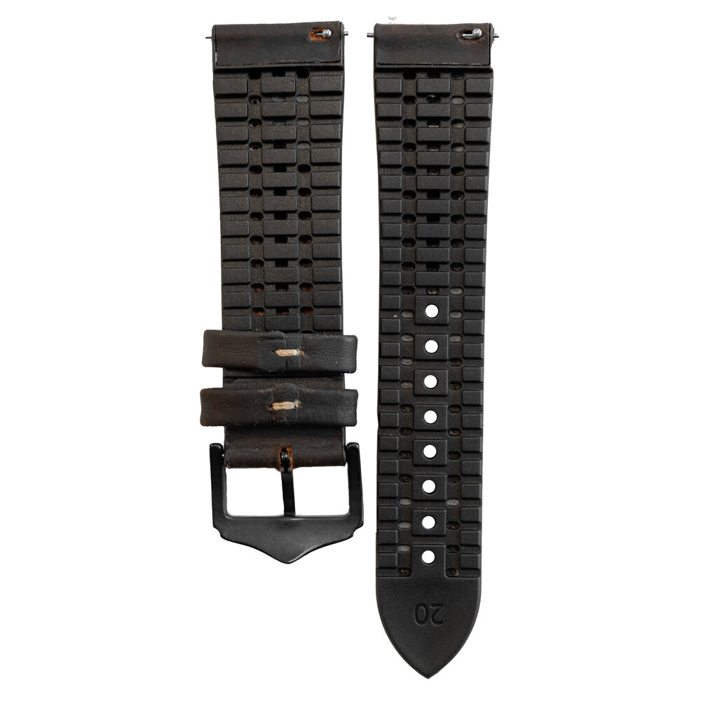 Strap-it® Strap-it Polar Unite Silikon/Lederarmband (Schwarz-Braun) Strap-it® Strap-it Polar Unite Silikon/Lederarmband (Schwarz-Braun)