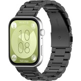 Strap-it® Huawei Watch Fit 3 Stahlarmband (Schwarz)