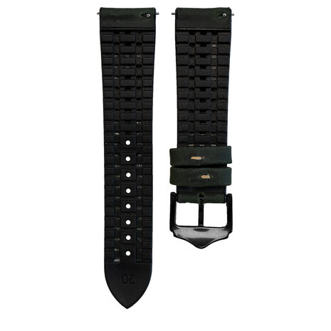 Strap-it® Strap-it Samsung Galaxy Watch 4 40mm Silikon-Lederarmband (Grün) Strap-it® Strap-it Samsung Galaxy Watch 4 40mm Silikon-Lederarmband (Grün)