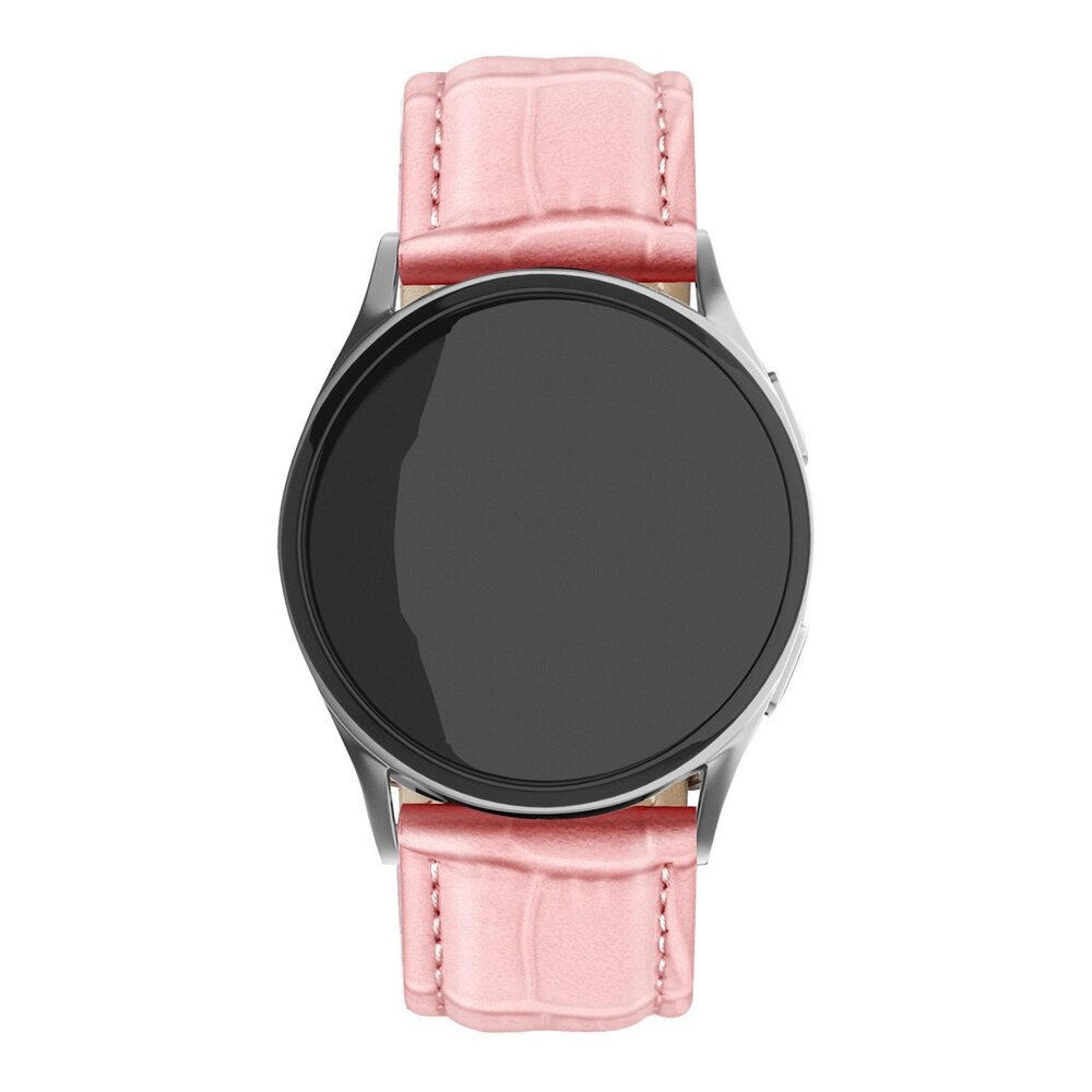 Strap-it® Strap-it Samsung Galaxy Watch 6 - 44mm Lederarmband Krokoprägung (Rosa Sand) Strap-it® Strap-it Samsung Galaxy Watch 6 - 44mm Lederarmband Krokoprägung (Rosa Sand)