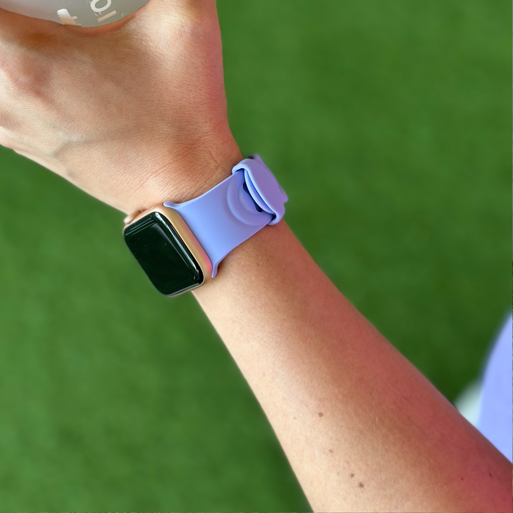 Strap-it® Strap-it Apple Watch 8 Silikon Kettenarmband (Lila) Strap-it® Strap-it Apple Watch 8 Silikon Kettenarmband (Lila)