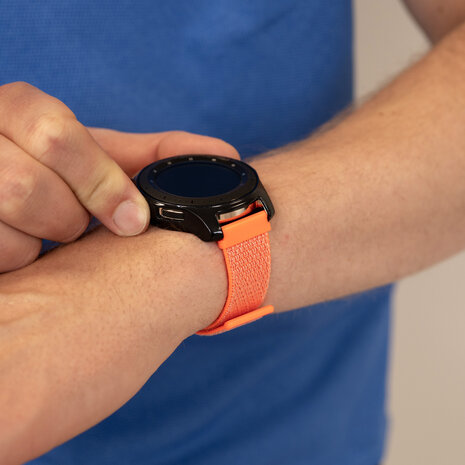 Strap-it® Strap-it Fossil Gen 6 44mm Nylonarmband (Orange/Rot) Strap-it® Strap-it Fossil Gen 6 44mm Nylonarmband (Orange/Rot)