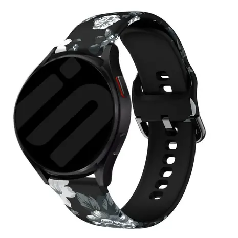 Strap-it® Strap-it Grey Flower Samsung Galaxy Watch 4 40mm Armband
