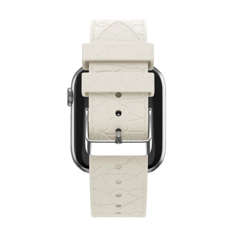 Bandz Bandz Apple Watch Silikonarmband mit Ledermuster (Polarstern) Bandz Bandz Apple Watch Silikonarmband mit Ledermuster (Polarstern)