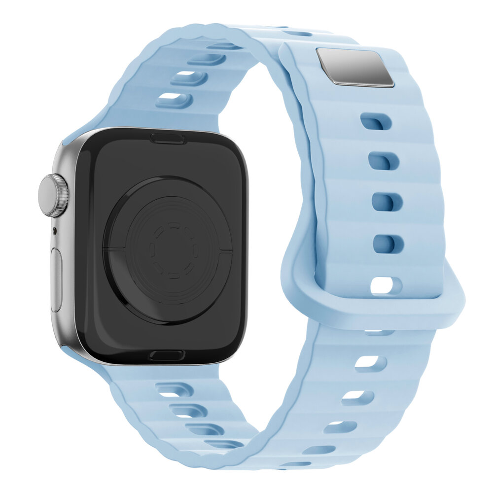 Bandz Bandz Apple Watch Silikonarmband 'Single Link' (HellBlau)