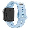 Bandz Bandz Apple Watch Silikonarmband 'Single Link' (HellBlau)