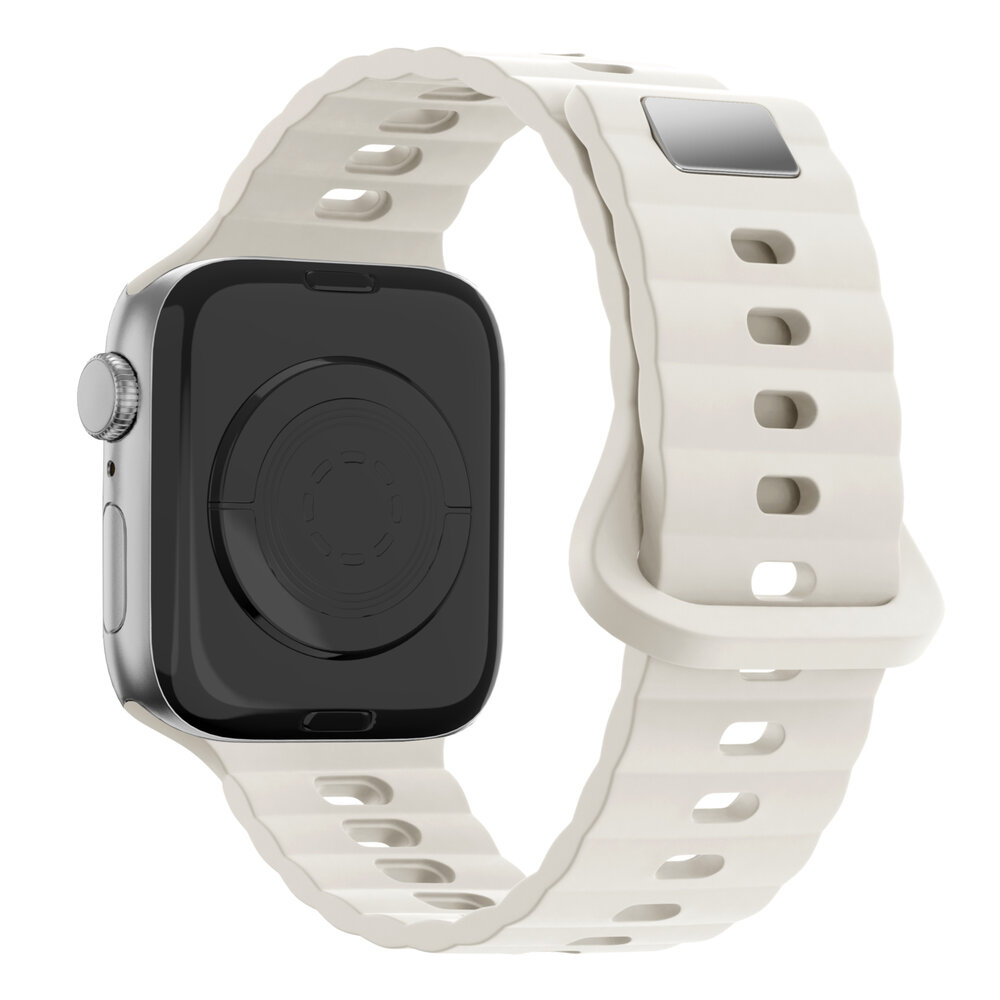 Bandz Bandz Apple Watch Silikonarmband 'Single Link' (Polarstern)