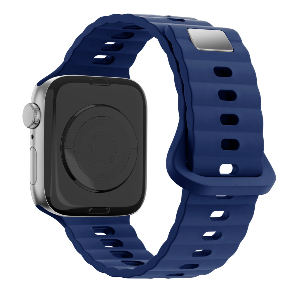 Bandz Bandz Apple Watch Silikonarmband 'Single Link' (Dunkelblau) Bandz Bandz Apple Watch Silikonarmband 'Single Link' (Dunkelblau)