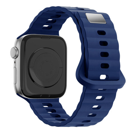 Bandz Bandz Apple Watch Silikonarmband 'Single Link' (Dunkelblau) Bandz Bandz Apple Watch Silikonarmband 'Single Link' (Dunkelblau)