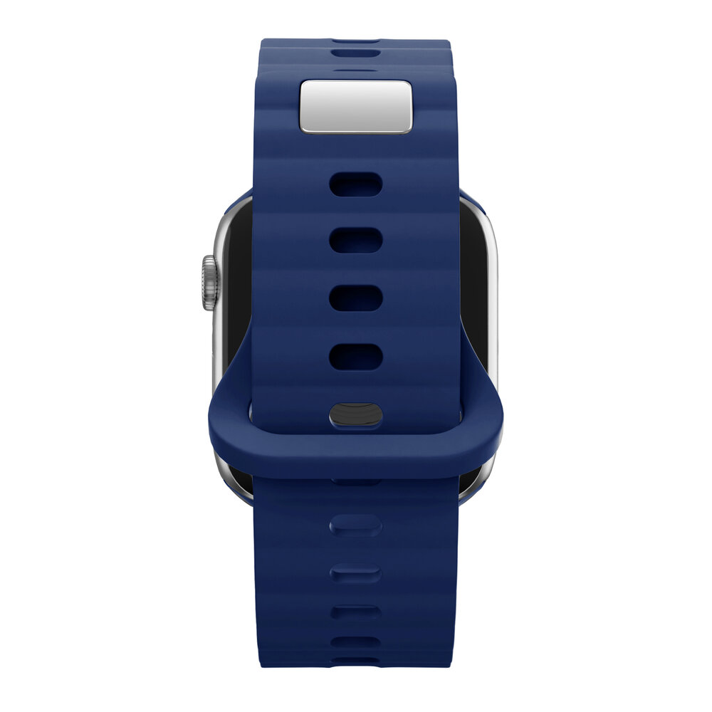 Bandz Bandz Apple Watch Silikonarmband 'Single Link' (Dunkelblau) Bandz Bandz Apple Watch Silikonarmband 'Single Link' (Dunkelblau)