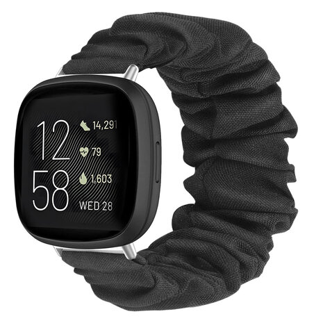 Strap-it® Strap-it Fitbit Versa 3 Scrunchie Armband (Schwarz) Strap-it® Strap-it Fitbit Versa 3 Scrunchie Armband (Schwarz)