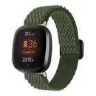 Strap-it® Strap-it Fitbit Versa 3 Gewebtes Nylon Armband (Grün)