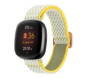 Strap-it® Fitbit Sense Gewebtes Nylon Armband (Sunshine) Strap-it® Fitbit Sense Gewebtes Nylon Armband (Sunshine)