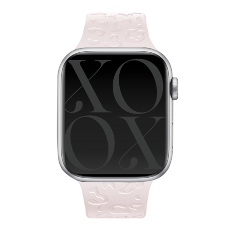 xoxo Wildhearts xoxo Wildhearts Apple Watch Silikonarmband Leopardenmuster (Hellrosa) xoxo Wildhearts xoxo Wildhearts Apple Watch Silikonarmband Leopardenmuster (Hellrosa)