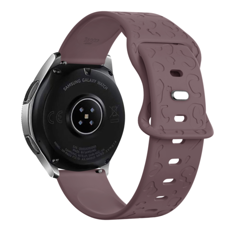 xoxo Wildhearts xoxo Wildhearts Samsung Galaxy Watch 5 Pro Silikonarmband Leopardenmuster (Beerenviolett) xoxo Wildhearts xoxo Wildhearts Samsung Galaxy Watch 5 Pro Silikonarmband Leopardenmuster (Beerenviolett)