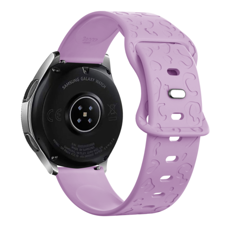 xoxo Wildhearts xoxo Wildhearts Samsung Galaxy Watch 4 Classic 46mm Silikonarmband Leopardenmuster (Lila) xoxo Wildhearts xoxo Wildhearts Samsung Galaxy Watch 4 Classic 46mm Silikonarmband Leopardenmuster (Lila)