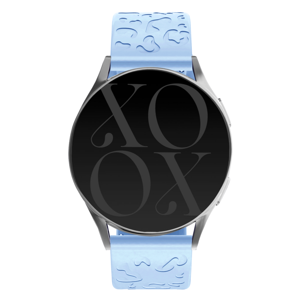 xoxo Wildhearts xoxo Wildhearts Samsung Galaxy Watch 4 Classic 42mm Silikonarmband Leopardenmuster (Hellblau) xoxo Wildhearts xoxo Wildhearts Samsung Galaxy Watch 4 Classic 42mm Silikonarmband Leopardenmuster (Hellblau)