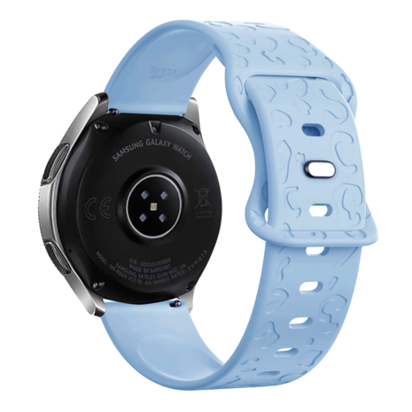 xoxo Wildhearts xoxo Wildhearts Amazfit GTS 4 Silikonarmband Leopardenmuster (Hellblau)