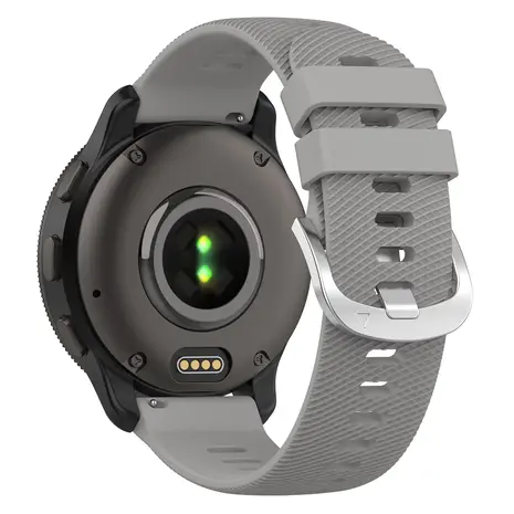 Strap-it® Strap-it Coros Pace 2 Silikonarmband (Hellgrau)