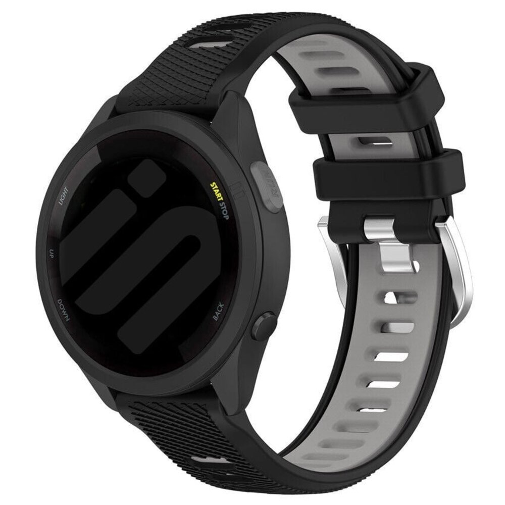 Strap-it® Strap-it Coros Apex 2 Sport Schnallenarmband (Schwarz/Grau)