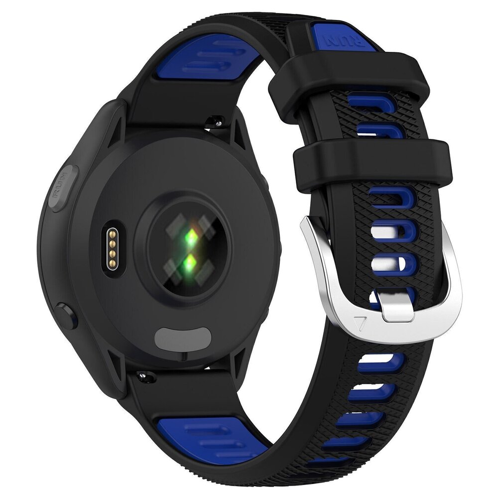 Strap-it® Strap-it Coros Apex 2 Sport Schnallenarmband (Schwarz/Blau)