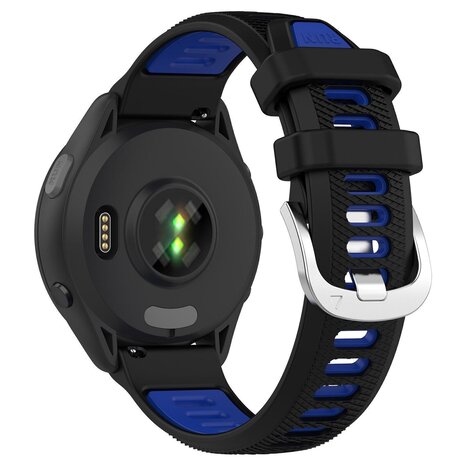 Strap-it® Strap-it Coros Apex 2 Sport Schnallenarmband (Schwarz/Blau)