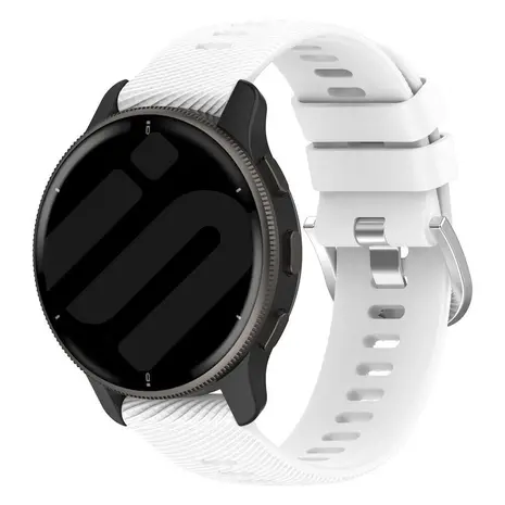 Strap-it® Strap-it Coros Apex 42mm Silikonarmband (Weiß)