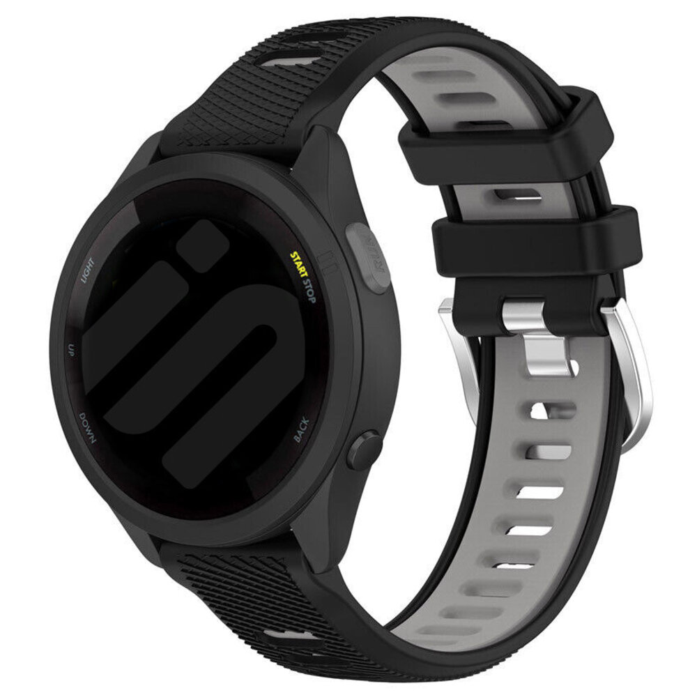 Strap-it® Strap-it Coros Pace 3 Sport Schnallenarmband (Schwarz/Grau)