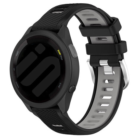 Strap-it® Strap-it Coros Pace 3 Sport Schnallenarmband (Schwarz/Grau)