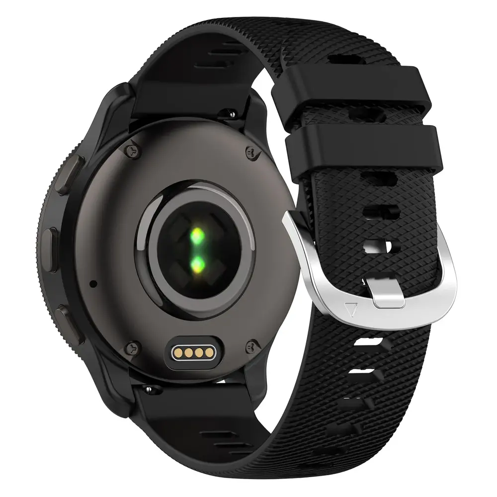 Strap-it® Strap-it Coros Apex 2 Pro Silikonarmband (Schwarz)