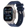 Strap-it® Strap-it Apple Watch Luxus Liquid Silikonarmband (Blau mit Titanium) Strap-it® Strap-it Apple Watch Luxus Liquid Silikonarmband (Blau mit Titanium)