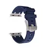 Strap-it® Strap-it Apple Watch Luxus Liquid Silikonarmband (Blau mit Titanium) Strap-it® Strap-it Apple Watch Luxus Liquid Silikonarmband (Blau mit Titanium)