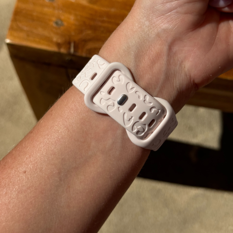 xoxo Wildhearts xoxo Wildhearts Apple Watch Silikonarmband Leopardenmuster (Hellrosa) xoxo Wildhearts xoxo Wildhearts Apple Watch Silikonarmband Leopardenmuster (Hellrosa)