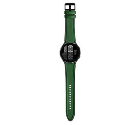 Strap-it® Samsung Galaxy Watch FE Hybrid-Lederarmband (Grün) Strap-it® Samsung Galaxy Watch FE Hybrid-Lederarmband (Grün)