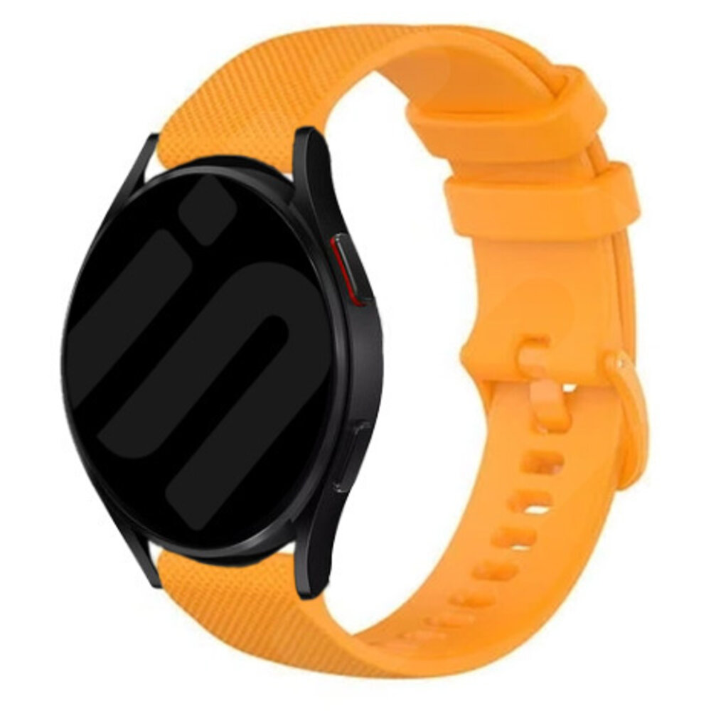 Strap-it® Strap-it Samsung Galaxy Watch FE Luxus Silikonarmband (Orange)