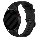 Strap-it® Samsung Galaxy Watch FE Luxus Silikonarmband (Schwarz)