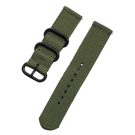 Strap-it® Strap-it Samsung Galaxy Watch FE Nylon-Schnallenarmband (Grün) Strap-it® Strap-it Samsung Galaxy Watch FE Nylon-Schnallenarmband (Grün)