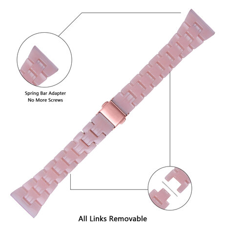 Strap-it® Strap-it Samsung Galaxy Watch FE Harzarmband (Rosa) Strap-it® Strap-it Samsung Galaxy Watch FE Harzarmband (Rosa)