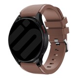 Strap-it® Samsung Galaxy Watch FE Silikonarmband (Kaffeebraun)