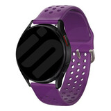 Strap-it® Samsung Galaxy Watch FE Silikonarmband mit Löchern (Violett)